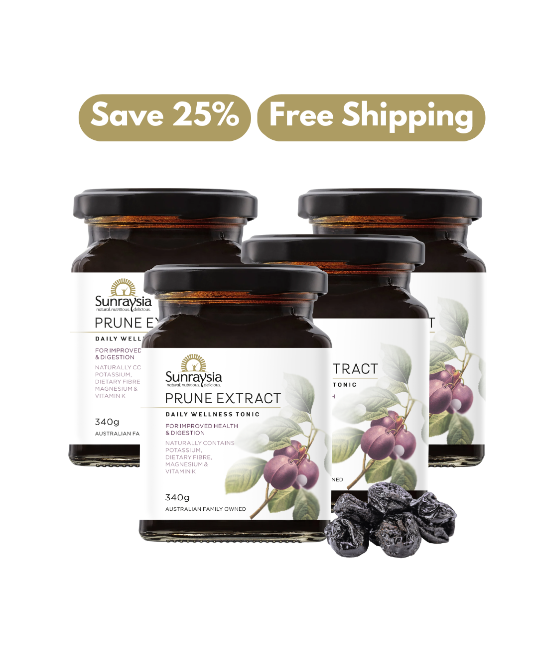 Sunraysia Prune Extract - Natural Constipation Relief 🌿