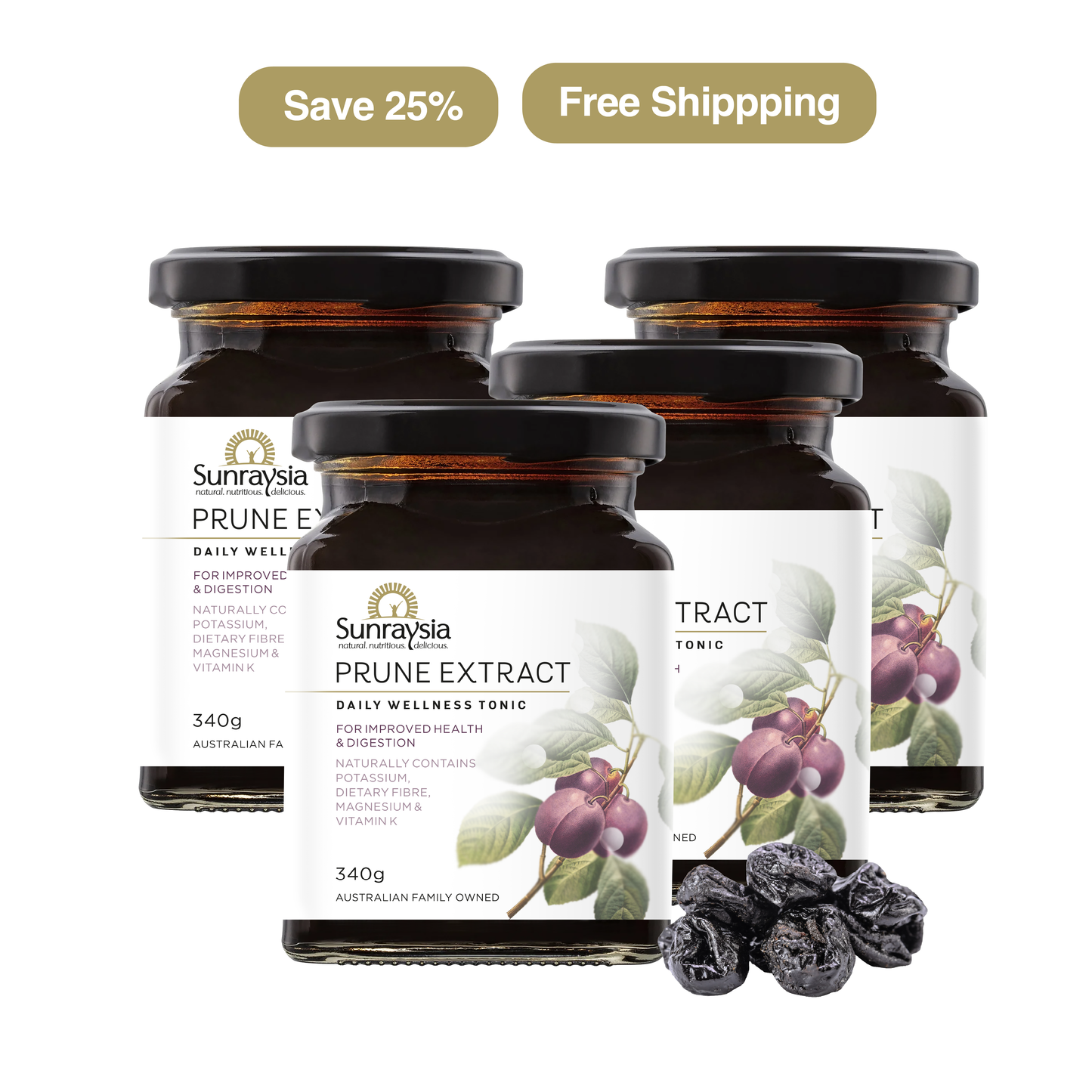 Sunraysia Prune Extract - Natural Constipation Relief 🌿